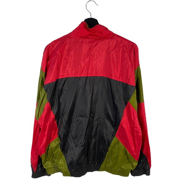 90's Nike Embroidered Logo Black Red & Green Zip Up Jacket - Picture 5 of 7